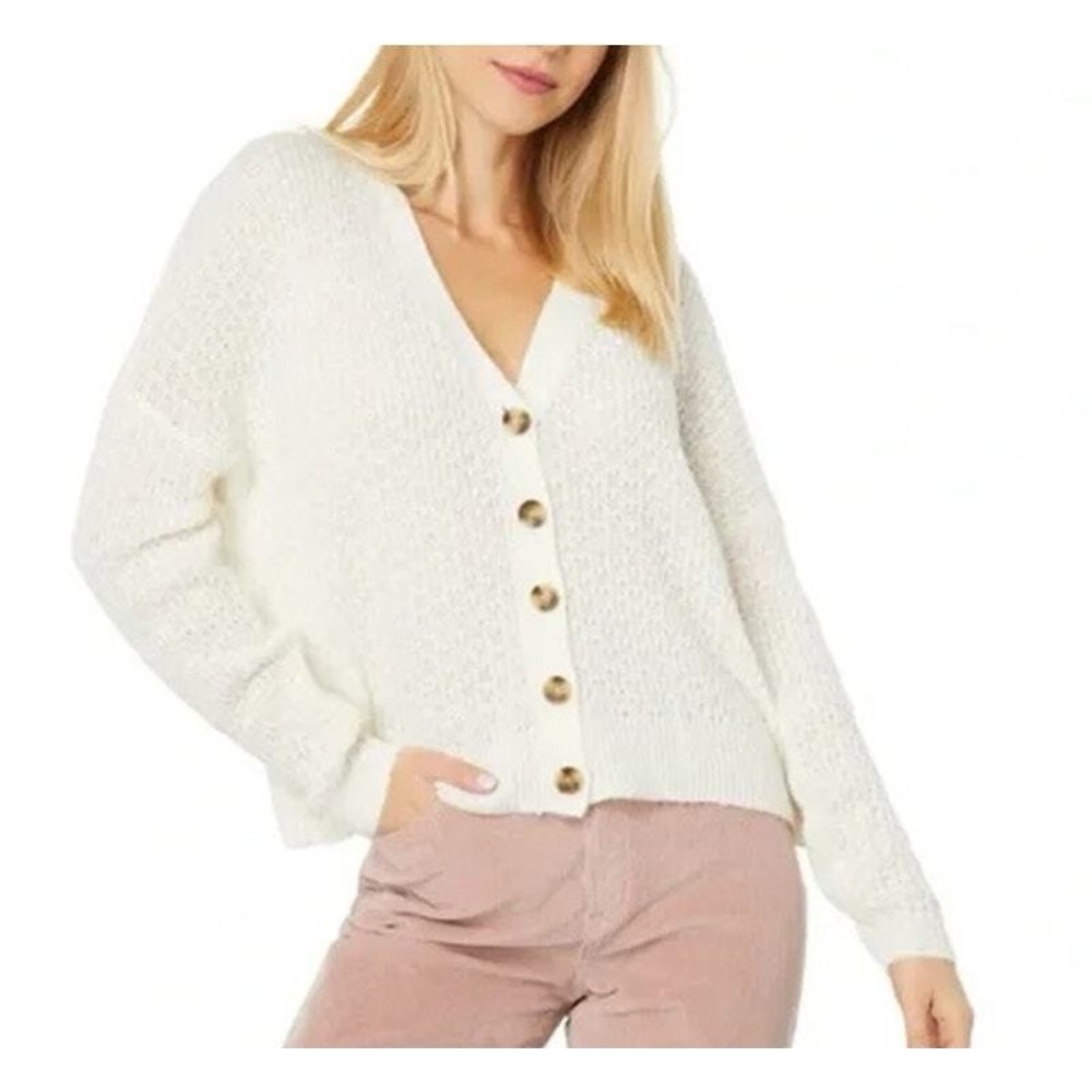 Madewell Mayfair Sweater Cardigan - Antique Cream